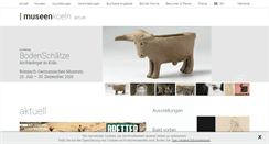 Desktop Screenshot of museenkoeln.de